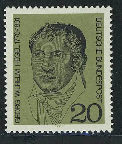 617 Georg Hegel 20 Pf **