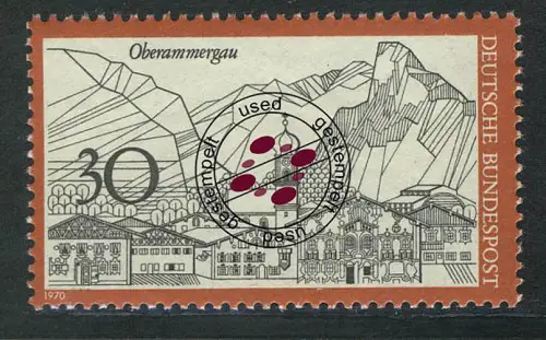 622 Fremdenverkehr Oberammergau, gestempelt O