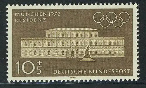 624 Olympische Sommerspiele 10+5 Pf Residenz **