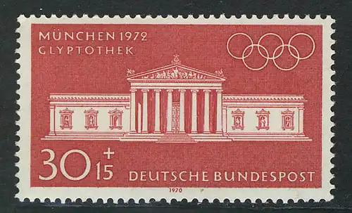 626 Jeux olympiques d'été 30+15 Pf Glyptothèque ** frais de port