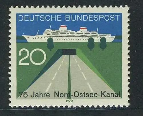 628 Nord-Ostsee-Kanal ** postfrisch