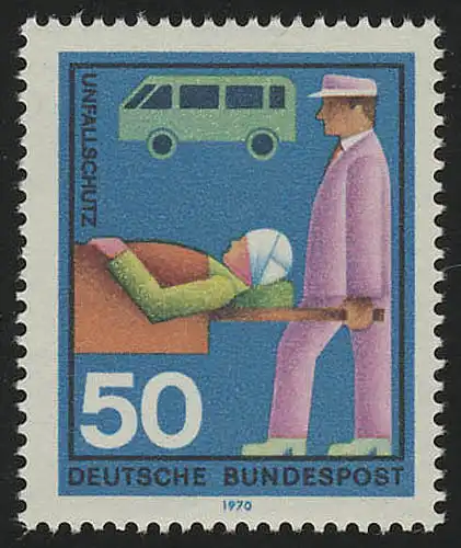 633 Hilfsdienste 50 Pf Unfallschutz ** postfrisch
