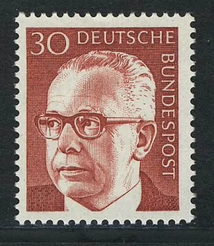 638 Gustav Heinemann 30 Pf, postfrisch **