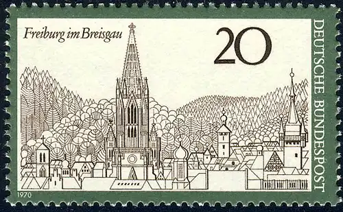 654 Fremdenverkehr Freiburg im Breisgau ** postfrisch