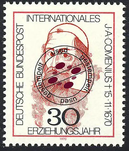 656 Erziehungsjahr O gestempelt