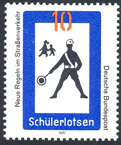 665 Straßenverkehr  10 Pf Schülerlotse **