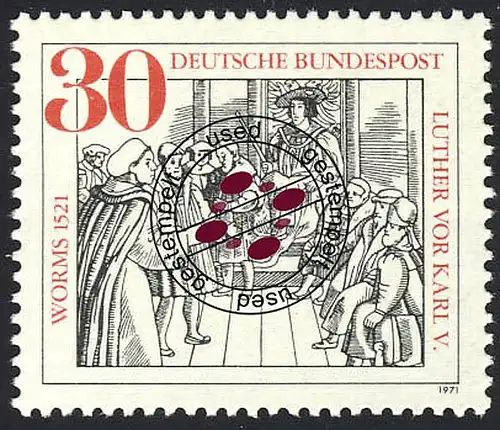 669 Wormser Reichstag O gestempelt