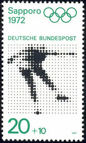 681 Olympische Spiele 20+10 Pf Eiskunstlauf, postfrisch **