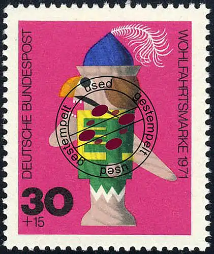 707 Wohlfahrt Altes Spielzeug 30+15 Pf Nußknacker O