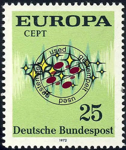 716 Europa 25 Pf Symbol O