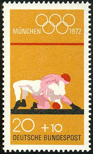 719 Olympische Sommerspiele 20+10 Pf Ringen **