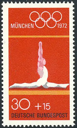 721 Olympische Sommerspiele 30+15 Pf Bodenturnen **