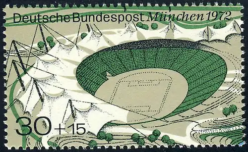 724 Olympische Sommerspiele aus Block 30+15 Pf **