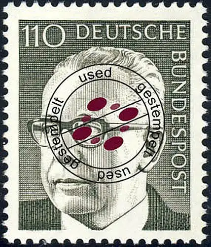 727 Gustav Heinemann 110 Pf O gestempelt