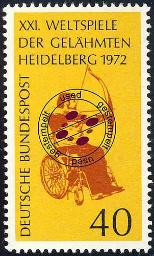 733 Weltspiele der Gelähmten O gestempelt