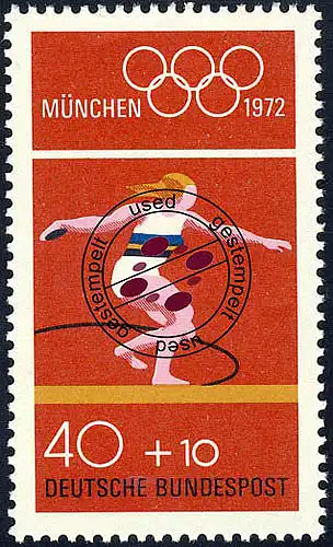 736 Olympische Sommerspiele München 40+10 Pf O