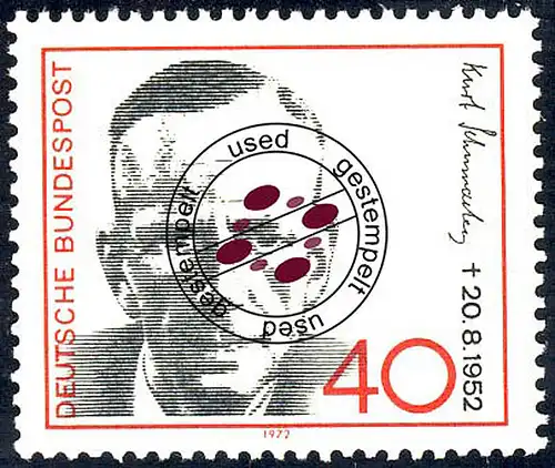 738 Kurt Schumacher O Tamponné