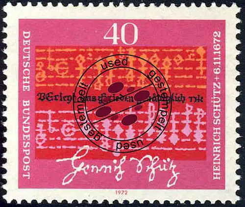 741 Heinrich Schütz O gestempelt