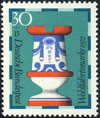 743 Wohlfahrt Schachfiguren 30+15 Pf Turm **