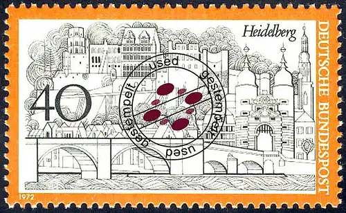 747 Tourisme 40 Pf Heidelberg O