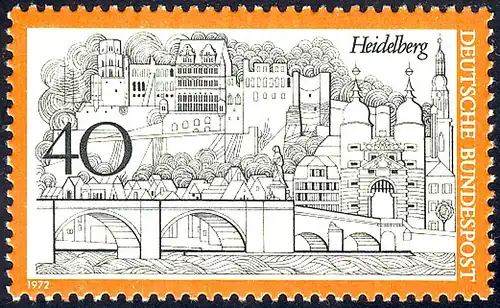 747 Tourisme 40 Pf Heidelberg