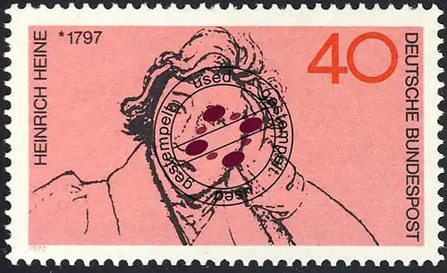 750 Heinrich Heine O gestempelt