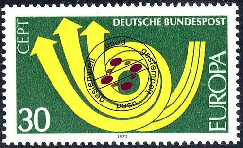 768 Europe 30 Pf Posthorn O