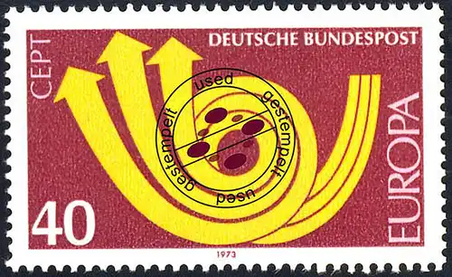 769 Europe 40 Pf Posthorn O Tamponné