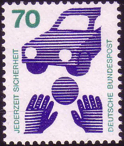 773A Unfallverhütung 70 Pf Ball, postfrisch **