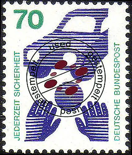 773A Unfallverhütung 70 Pf Ball O gestempelt