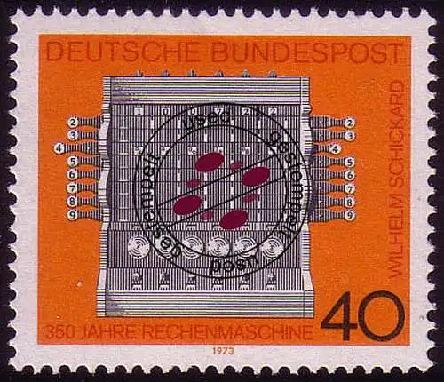 778 Rechenmaschine O gestempelt