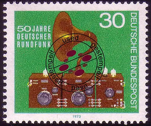 786 Rundfunk O gestempelt
