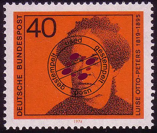 791 Deutsche Frauen 40 Pf Luise Otto-Peters O