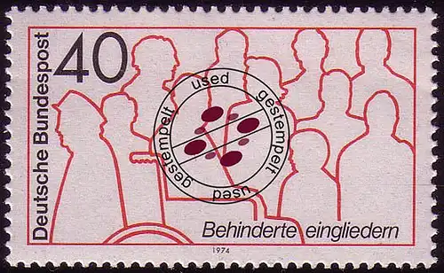 796 Rehabilitation Behinderter O gestempelt