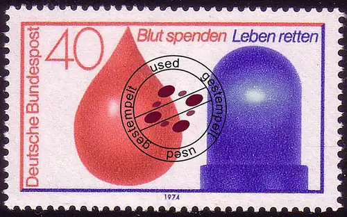 797 Blutspendedienst O gestempelt
