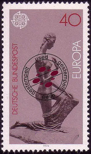 805 Europa 40 Pf Skulpturen O gestempelt
