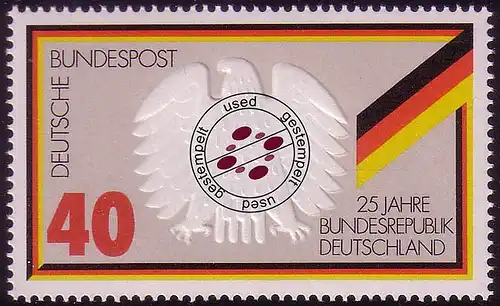 807 aus Block Bundesrepublik Deutschland O