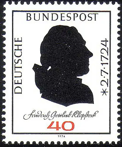 809 Friedrich Gottlieb Klopstock ** post-fraîchissement