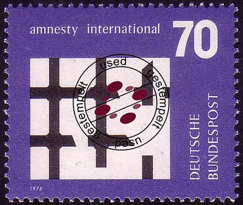 814 amnesty international O gestempelt