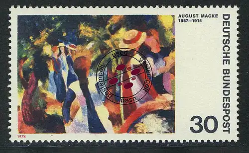 816 Expressionnisme 30 Pf Macke O Tamponné