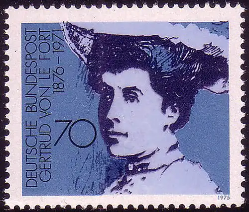 829 Deutsche Frauen 70 Pf von Le Fort ** postfrisch