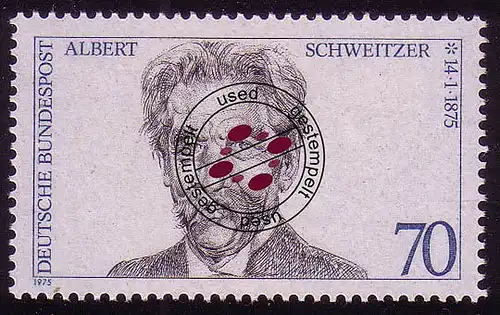 830 Albert Schweitzer O gestempelt