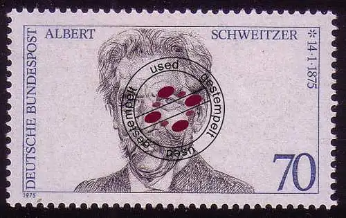 830 Albert Schweitzer O gestempelt