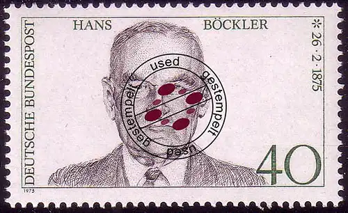 832 Hans Böckler O Tamponné