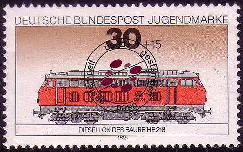 836 Jugend Lokomotiven 30+15 Pf O