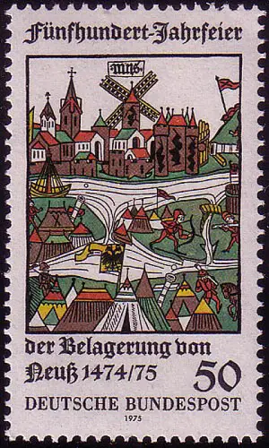 843 Belagerung Neuss, postfrisch **