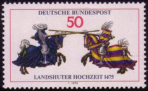 844 Fürstenhochzeit Landshut ** postfrisch