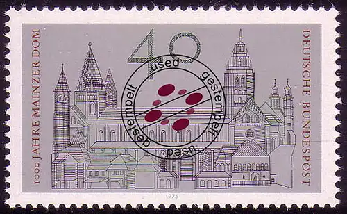 845 Mainzer Dom O gestempelt
