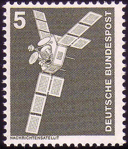 846 Industrie 5 Pf Satellit de presse **