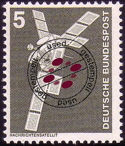 846 Industrie 5 Pf Satellit de presse O